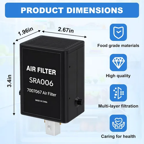 Miniatura 2 de 7007067 7042798 Reemplazo del cartucho de purificación de aire del refrigerador para refrigeradores sub-cero, reemplazo de filtros de aire 7007067