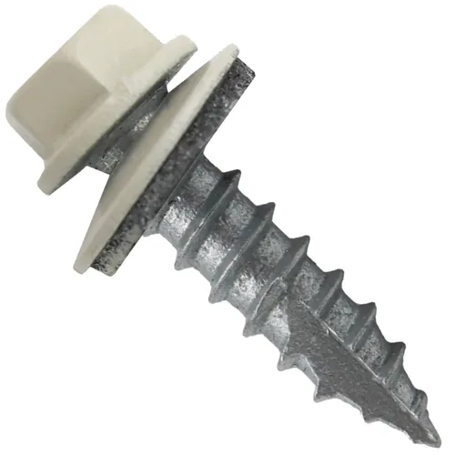 Miniatura 8 de HERR #14 CHARCOAL Tornillo de techo de chapa metálica de cabeza hexagonal: 250 tornillos x 1
