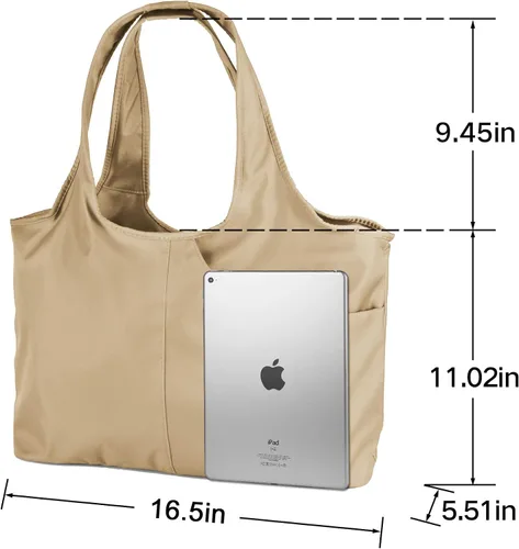 Miniatura 4 de ZOOEASS - Bolso grande de hombro para mujer, impermeable, multifunción, de nailon, para viaje