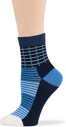 Miniatura 47 de 7BIGSTARS KINGDOM Women's Cotton Quarter Non-Binding Diabetic Fashion Socks-L-M-4 Pack-Multicolor
