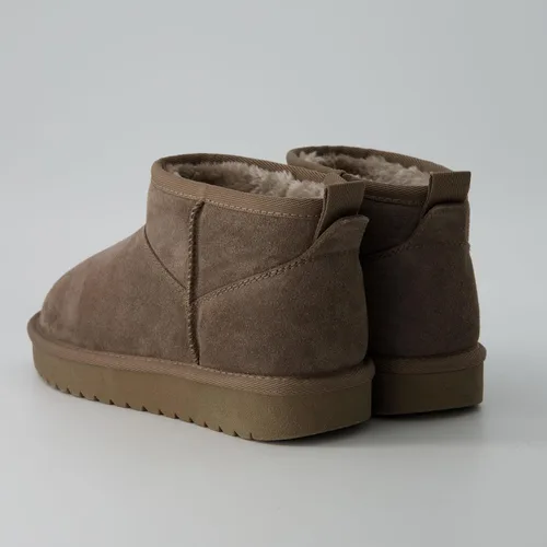 Miniatura 44 de CUSHIONAIRE, Hip 2 - Botas de nieve de gamuza auténtica para mujer, sin cordones, con cómodo forro de piel de oveja sintética + espuma viscoelástica