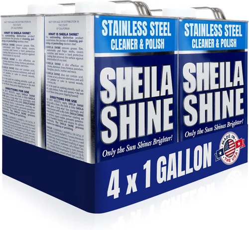 Miniatura 11 de Sheila Shine Limpiador y pulidor de acero inoxidable de 1 cuarto de galón Lata de 1 cuarto de galón Sin residuos y rayas Fabricado en Estados