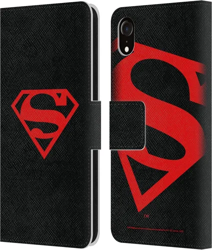 Miniatura 120 de Head Case Designs Funda de piel con licencia oficial de Superman DC Comics con logotipos negros y rojos compatible con Apple iPhone 11