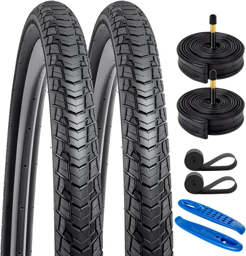 Miniatura 10 de YUNSCM 700C Neumáticos de bicicleta 700x38C 40-622 neumáticos compatibles con neumáticos de bicicleta de grava 700x36C 700x38C 700x40C neumáticos
