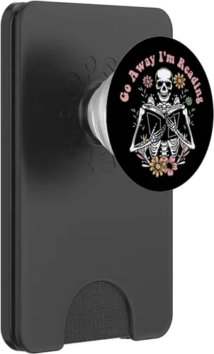 Miniatura 7 de Funny Go Away I'm Reading Skeleton Reading Book PopSockets Standard PopGrip