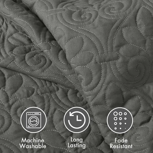 Miniatura 6 de Cubrecama ajustable Madison Park de diseño clásico tradicional para todas las estaciones, ligero; juego de ropa de cama, fundas a juego, King
