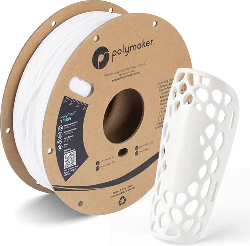 Miniatura 6 de Filamento de TPU de Flujo Alto Polymaker 1.75mm Negro, Filamento Flexible Shore 95A 1.75mm 1kg - Filamento TPU para Impresión 3D PolyFlex TPU95-HF