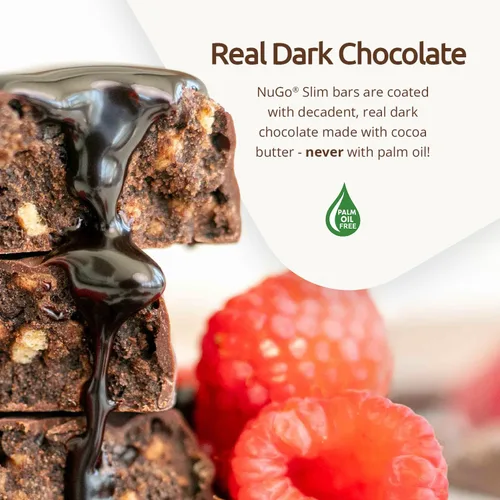 Miniatura 8 de Nugo Mantequilla de maní crujiente de chocolate oscuro, 0.66 onzas de proteína vegana, 0.11 onzas de azúcar, 0.11 onzas de fibra, baja