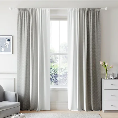 Miniatura 13 de Cortinas Ombre 100% Opacas de 63 Pulgadas de Largo 2 Paneles para Dormitorio Azul Blanco Patrón Degradado Oscurecimiento de Habitación Aislamiento