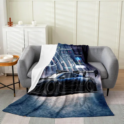 Miniatura 20 de Erosebridal Manta de hojas para niños, niñas y hombres, manta de forro polar colorida, manta de cama de hojas de mandala bohemio, 30 x 40 pulgadas