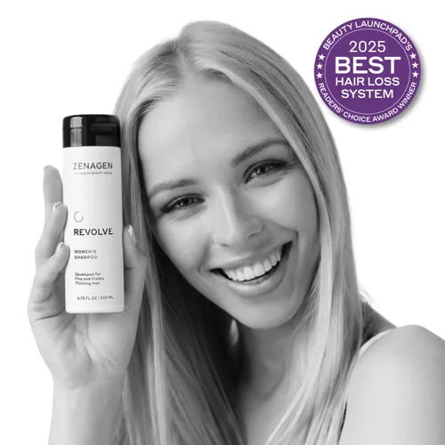 Miniatura 5 de ZENAGEN Revolve - Kit de trío para mujer Champú + acondicionador + densificador para cabello fino y visiblemente adelgazante, apoya la fuerza