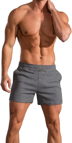 Miniatura 8 de Palglg - Pantalones cortos de físico culturismo para hombre (12.7 cm/5.0 pulgadas, entrepierna con bolsillos)