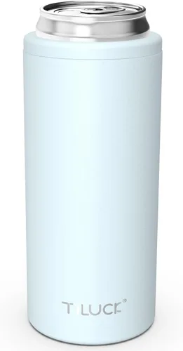 Miniatura 7 de TILUCK Enfriador de Latas Delgadas para Cerveza Delgada y Seltzer Duro, Acero Inoxidable, Acero Inoxidable Aislado de Doble Pared para Latas Cactus