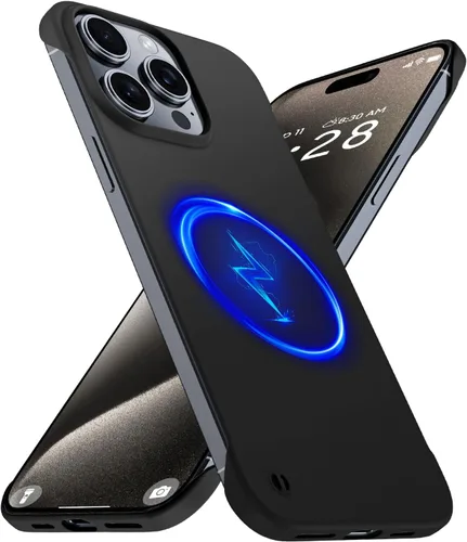 Miniatura 31 de GRECAZO Funda magnética delgada para iPhone 15 Plus de 6.7 pulgadas (2023), ultrafina, ligera, duradera, sin marco, mate, rígida, MagSafe con anillo