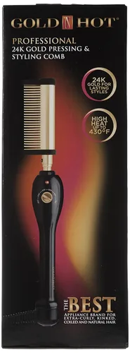 Miniatura 3 de Gold N Hot - Peine de peinado profesional con Mtr (regulador multitemperatura) 200F - 430F