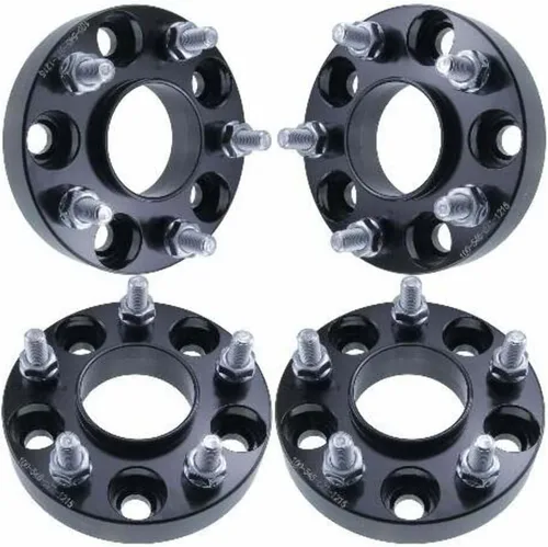 Espaciadores de rueda centrados de 1 pulgada 5x4.5 – Compatible con Mazda RX 7 RX 8 Miata MX-5-1 pulgada (0.984 in), 5 x 114.3, cubo de 2.642 in,