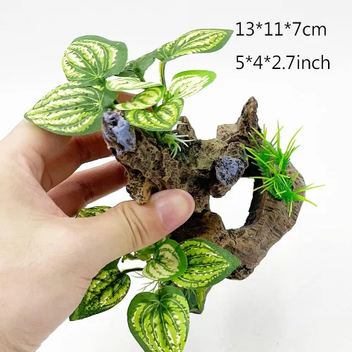 Miniatura 2 de Betta Fish Tank - Decoración de cueva para acuario, accesorios de decoración de acuario, almohadilla de hoja de betta, hamaca
