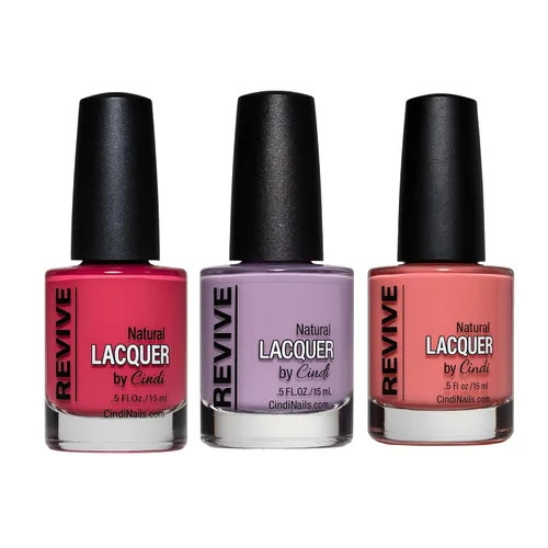 Miniatura 7 de Brighten Your Day - Juego de esmaltes de uñas – Paquete de 3 tonos vibrantes en Coral Reef, Getting Reddy y Pinky Swear – 7 libre, no tóxico