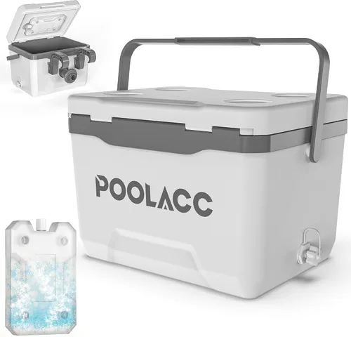 Portable Personal Cooler, Poolside Ice Chest | Fits INTEX Pools, Hard-Sided Cooler, Bonus Ice Pack Included, For Above Ground Pool or Spa
