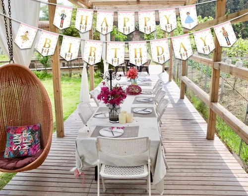 Miniatura 8 de Cartel de cumpleaños de cascanueces para niños y adultos, suministros de fiesta, decoración para cumpleaños de invierno y ballet, rey ratón