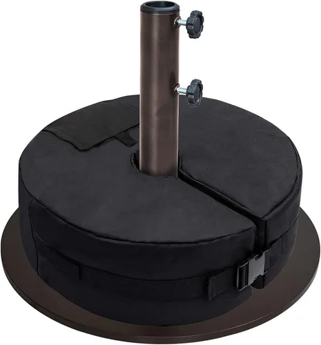 Miniatura 2 de EliteShade USA - Base redonda resistente para sombrilla de hasta 140 libras, con placa de acero para patio al aire libre, jardín o mesa de patio