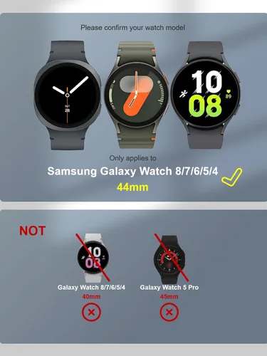 Miniatura 2 de iDaPro Paquete de 4 protectores de pantalla para Samsung Galaxy Watch 8/7/6/5/4 (1.732 pulgadas), 4 unidades, kit de protección de vidrio templado