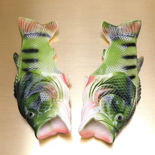 Miniatura 7 de Pantuflas unisex de pescado, sandalias de lubina, pantuflas de animales y peces