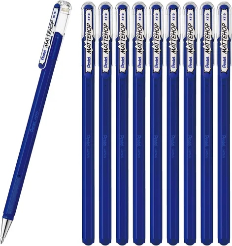 Miniatura 31 de Pentel Mattehop - Cartera con rodillo de gel de 0.039 in, 7 piezas, colores originales Surtido