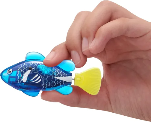 Miniatura 3 de Robo Alive Robo Fish, peces robóticos de natación (Azul + Rojo) de ZURU, activados por agua, cambian de color, vienen con baterías, Exclusivo