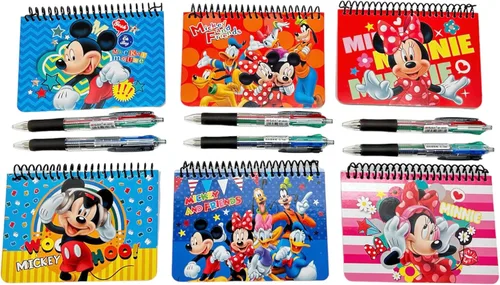 Miniatura 3 de Paquete de 4 libros oficiales de autógrafos de Disney, Mickey, Minnie, Mickey & Friends, Clubhouse Friends con 4 bolígrafos multicolor