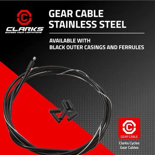 Miniatura 3 de Clarks Cable de engranaje de acero inoxidable 6086, negro