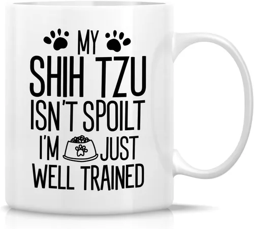 Miniatura 109 de Retreez - Taza divertida con texto en inglés "Funny Cute Golden Retriever Don't Stop Retrievin' Dog Lover", 325 ml, tazas de café de cerámica
