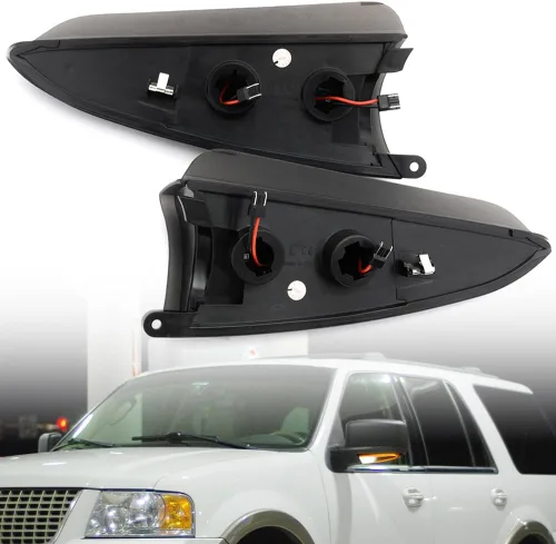 Miniatura 3 de Luces intermitentes de espejo lateral LED secuencial para F'ord Expedition Lincoln Navigator 2003-2006, lente ahumada, espejo ámbar, indicador