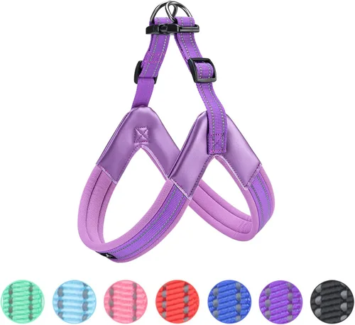 EXCELLENT ELITE SPANKER Arnés para perro sin tirones Paso ajustable Chaleco reflectante con acolchado suave Correa para pecho para mascotas con