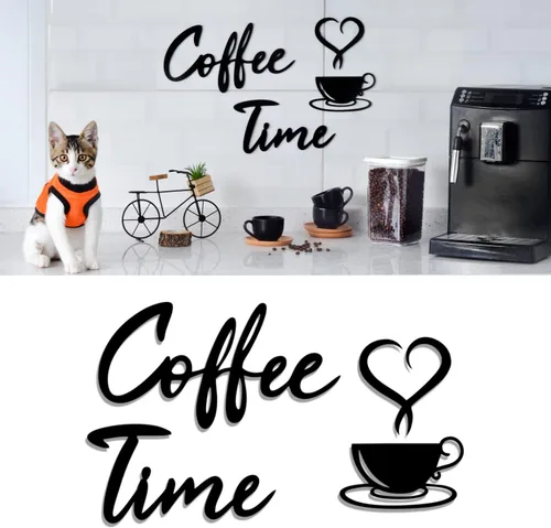 Miniatura 10 de 4eN Letrero de pared con texto en inglés «But First Coffee» – Decoración moderna de madera MDF para cocina y cafetería – Elegante decoración