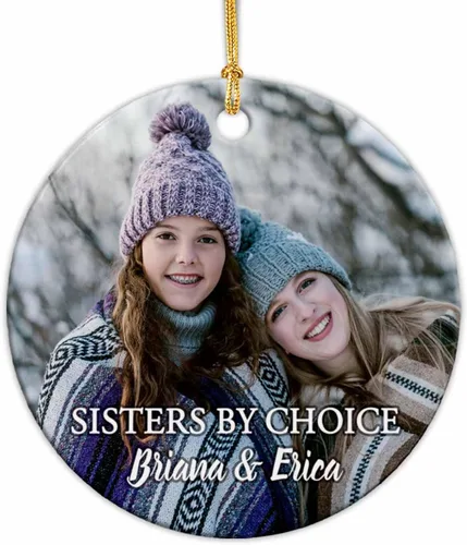 Miniatura 20 de Adornos de cerámica personalizados para los mejores amigos están atados con cuerdas de corazón, adorno personalizado de 2 amigos, adorno de buenos