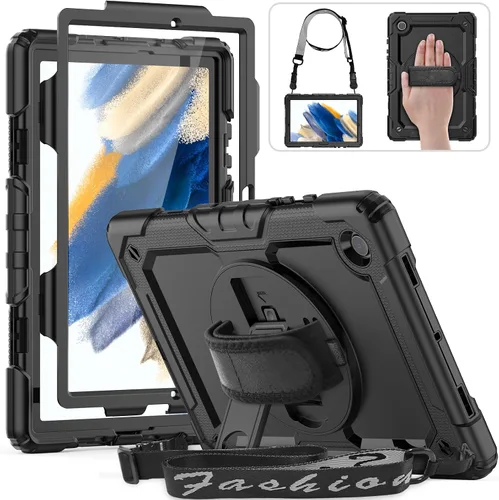 Miniatura 14 de HXCASEAC Funda para Samsung Galaxy Tab A8 de 10.5 pulgadas, protectora con protector de pantalla, correa de mano, soporte para bolígrafo, resistente