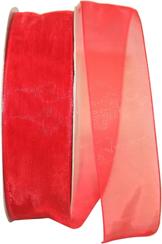 Miniatura 129 de Reliant Ribbon 25621-053-09C Cinta transparente de gasa, 1-1/2 pulgadas x 100 yardas, azul