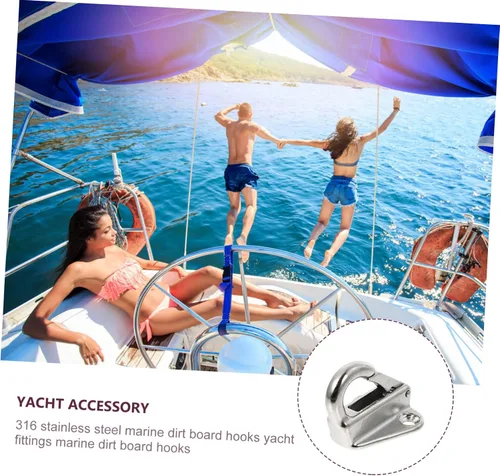 Miniatura 8 de NOLITOY Ganchos para barcos, 4 unidades, para tablero de tierra, protección de yates, firme, barco, práctico, útil, barco, tableta, metal, avanzado