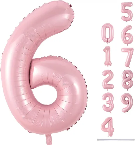 Miniatura 151 de Globo dorado champán con el número 5, globos de aluminio autoinflables grandes de 40 pulgadas del 0 al 9, globo de helio digital 5 dorado claro