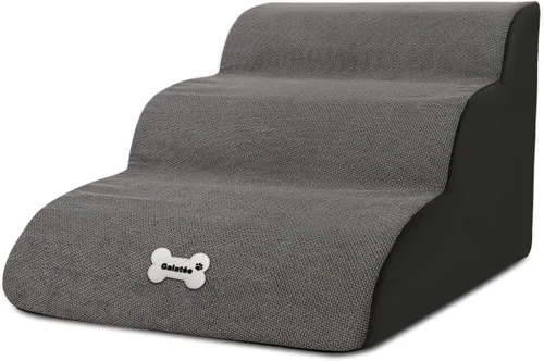 Escaleras para mascotas, lavable y con cremallera, rampa extraíble para mascotas, escaleras de esponja de alta densidad para perros (escalera para