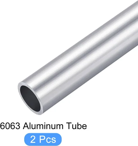 Miniatura 5 de METALLIXITY Tubo de aluminio 6063 (0.787 in de diámetro x 0.630 in de diámetro interior x 3.937 in de largo), 2 piezas, tubo redondo de aluminio