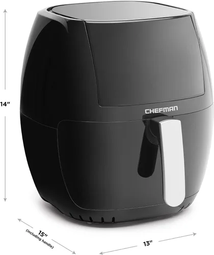 Miniatura 5 de Chefman TurboFry Touch - Freidora de aire de 8 cuartos de galón con ventana de visualización XL y pantalla digital avanzada, freír con menos aceite