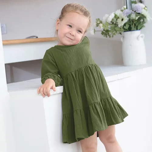 Miniatura 2 de Vestidos de punto de manga larga para niña pequeña, vestido de tul con estrellas esponjosas, vestido de princesa, vestido de tul para fiesta