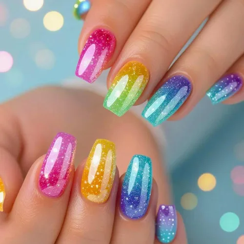 Miniatura 25 de MISUD Uñas postizas a presión – Uñas postizas largas con punta francesa negra, diseño de diamantes de imitación verde acrílico, 24 piezas 01702verde