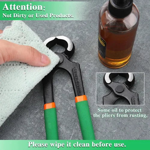 Miniatura 4 de Alicates de corte de extremo de 6 pulgadas, alicates para extractor de uñas, alicates de carpintero con asas de PVC, alicates para quitar uñas