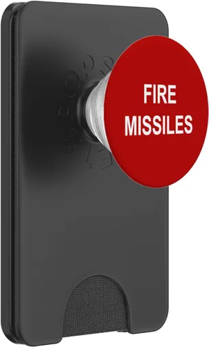 Miniatura 8 de Fire Misiles Botón PopSockets Agarre y Soporte para Teléfonos y Tabletas, Negro