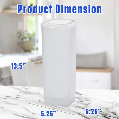 Miniatura 7 de Buddeez Bread Buddy - Recipiente hermético para almacenamiento de pan, diseño dispensador Slice by Slice, organizador perfecto para despensa, tapa