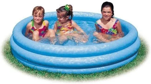 Intex - Piscina inflable azul cristal (45" 10") (paquete de 3)