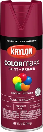 Miniatura 23 de Krylon K05599007 COLORmaxx Pintura en aerosol y base para uso en interiores y exteriores, color gris brillante para maquinaria, 12 onzas